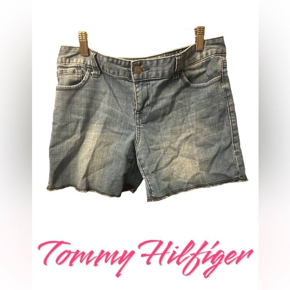 Tommy Hilfiger Distressed Jean Shorts 4